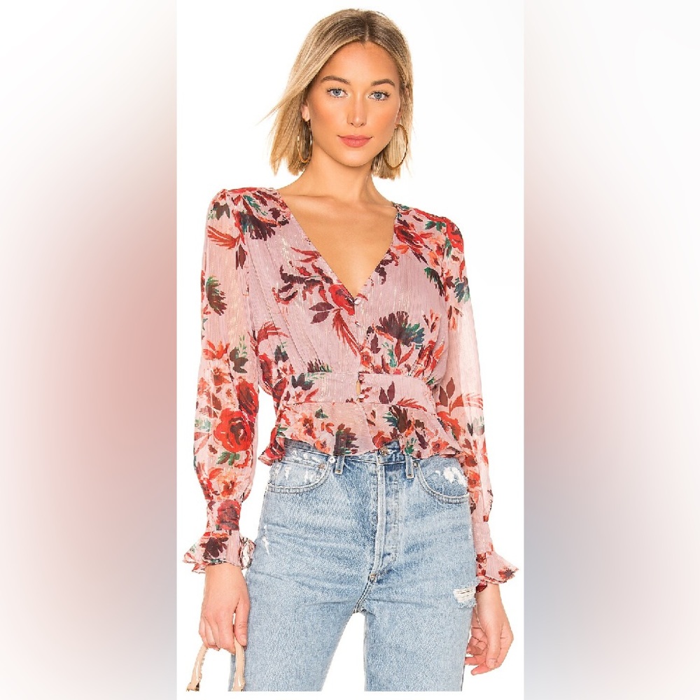 lovers snd friends NATE BLOUSE sz s